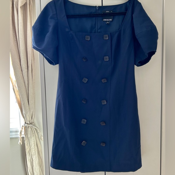 Navy Blue Dress WORN ONCE - Picture 3 of 4